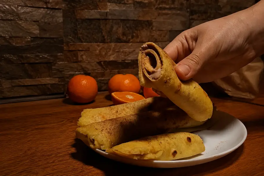 Crepes de Mandarina Sin Gluten